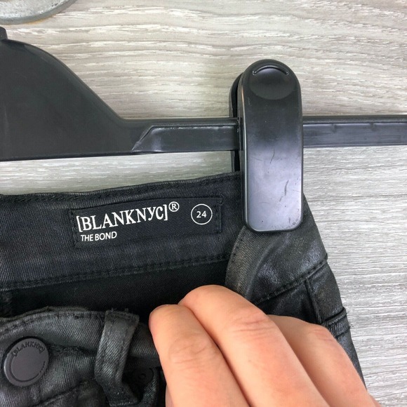 Blank NYC The Bond Coated Skinny Jeans Pants Size 24 $98 - Picture 8 of 12